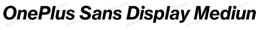 OnePlus Sans Display Medium字体转换
